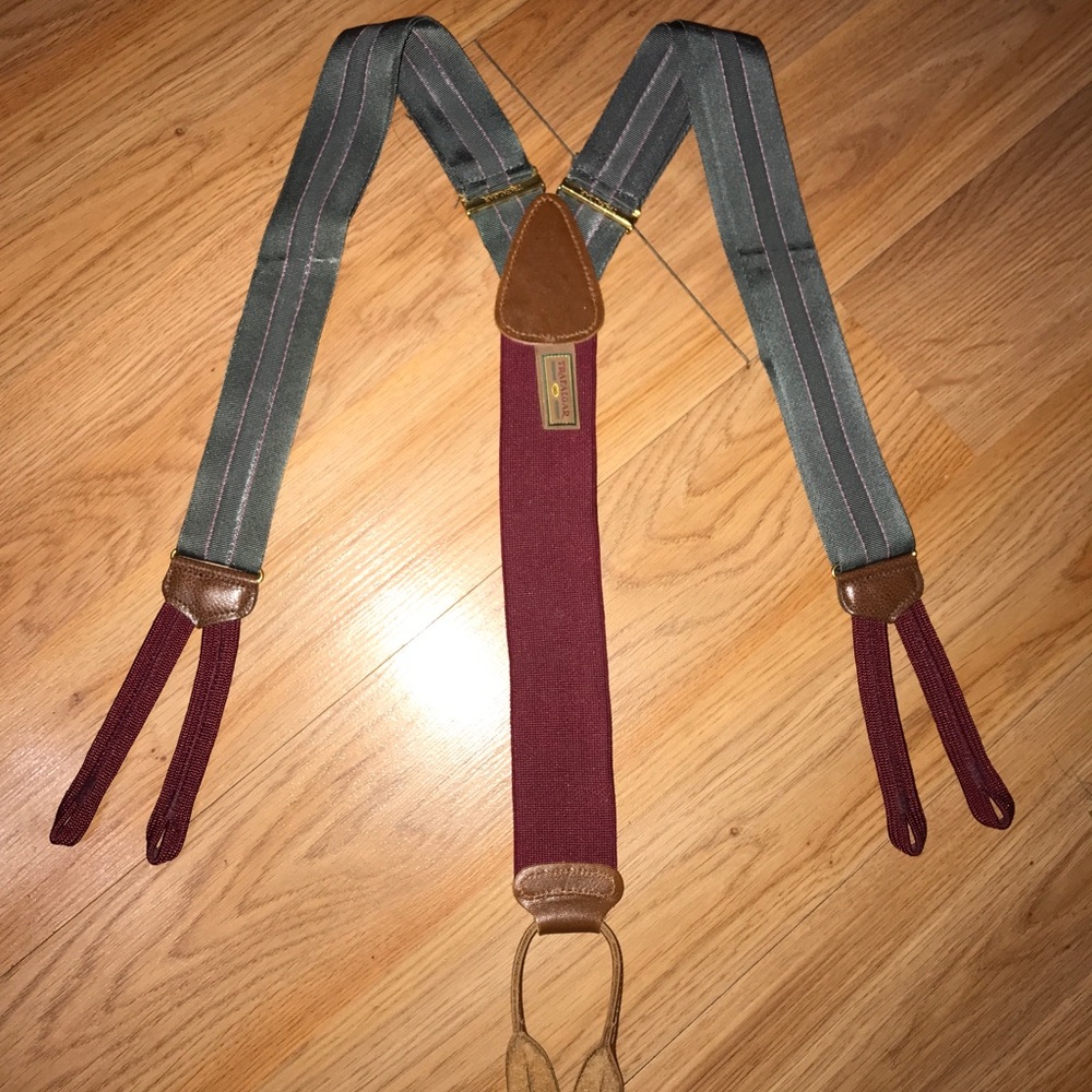Trafalgar Gray Braces (suspenders)